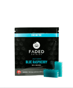 Faded Cannabis Co. Blue Raspberry Jelly Blocks